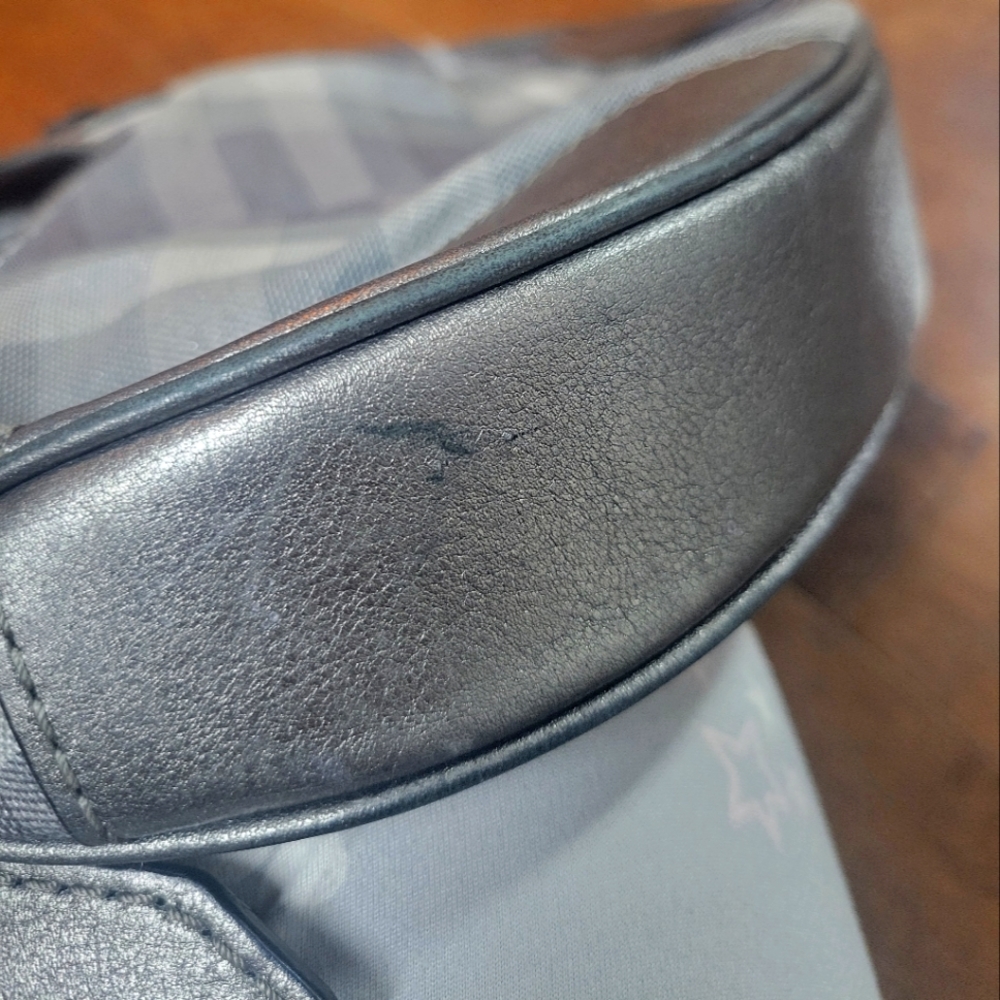 Burberry Black and Brown Plaid Leather Hobo Bag - Picture 14 of 14